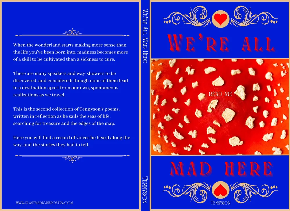 We’re All Mad Here by Tennyson, original front and back cover